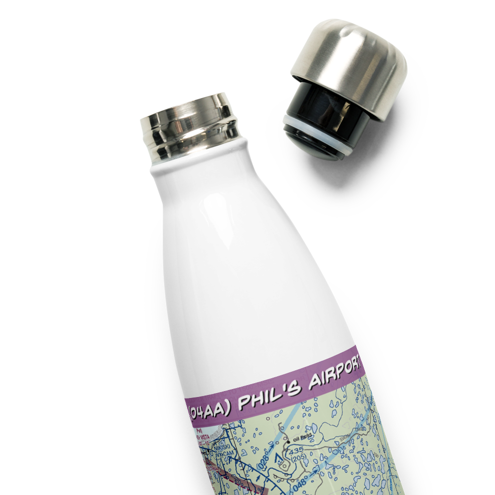 Phil's Airport (04AA) VFR Sectional Water Bottle 