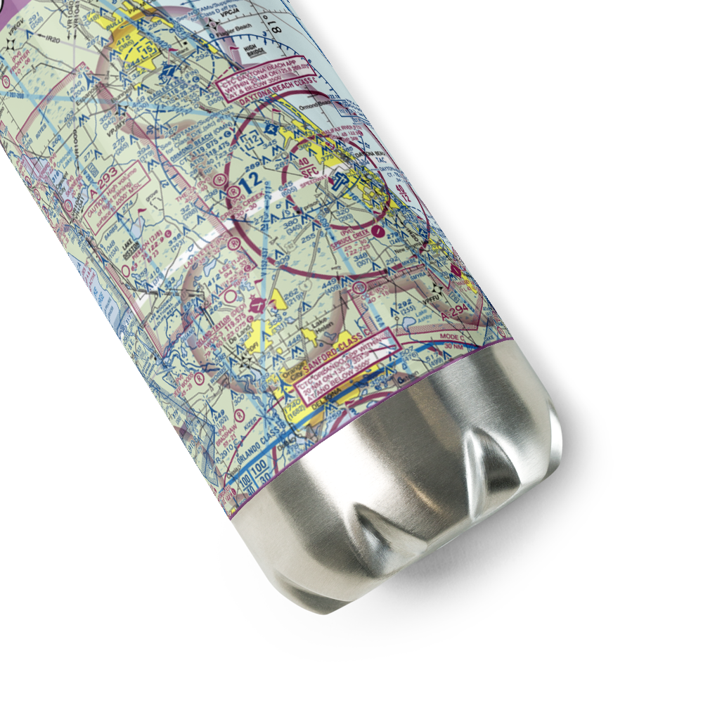 Cross Creek Farms Airport (04FL) VFR Sectional Water Bottle 