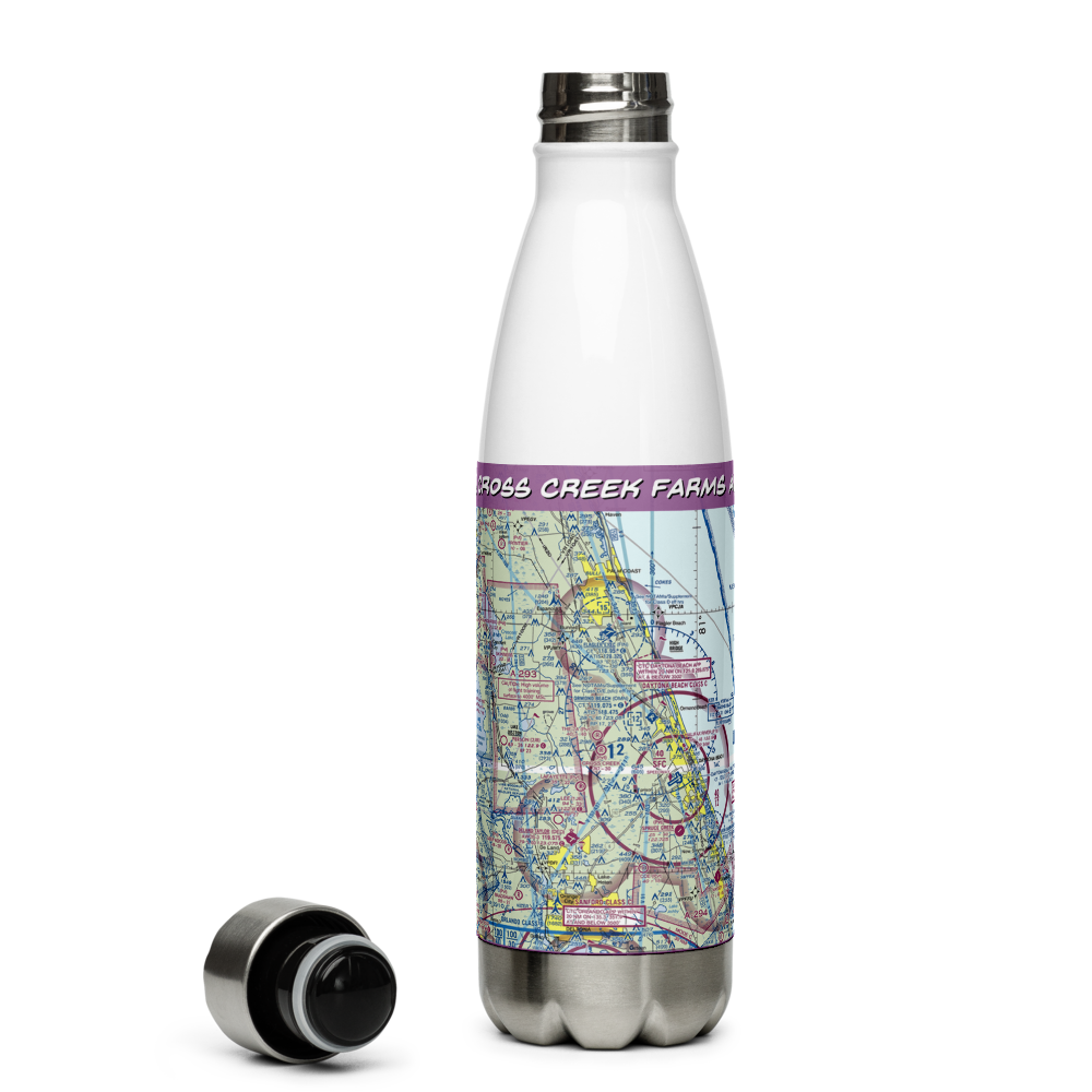Cross Creek Farms Airport (04FL) VFR Sectional Water Bottle 