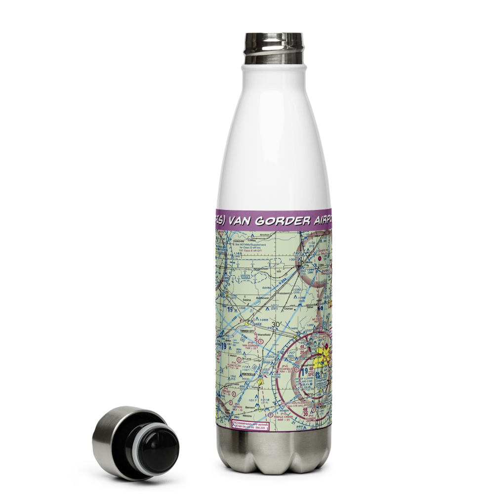 Van Gorder Airport (04IS) VFR Sectional Water Bottle 