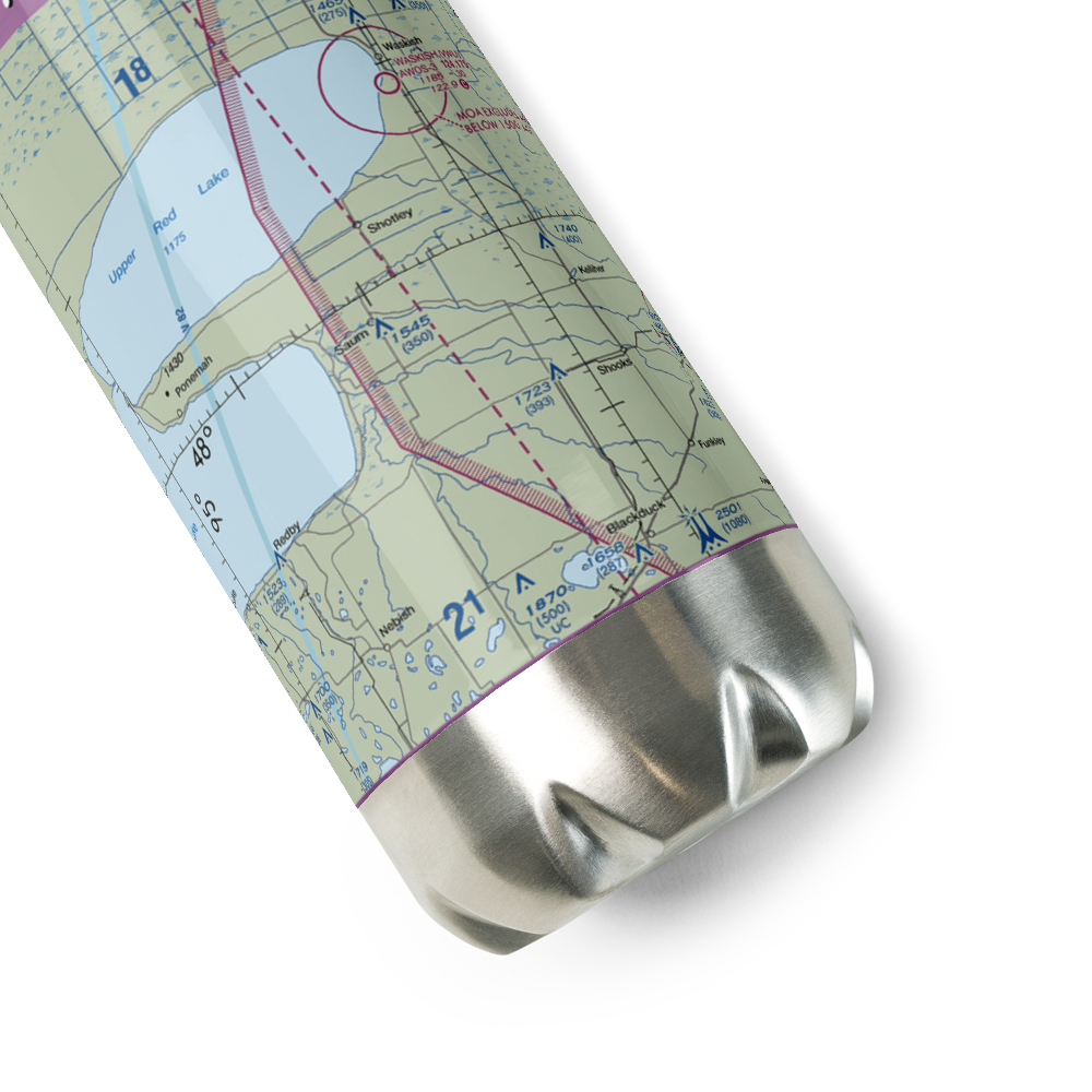 Helblad Airport (04MN) VFR Sectional Water Bottle 
