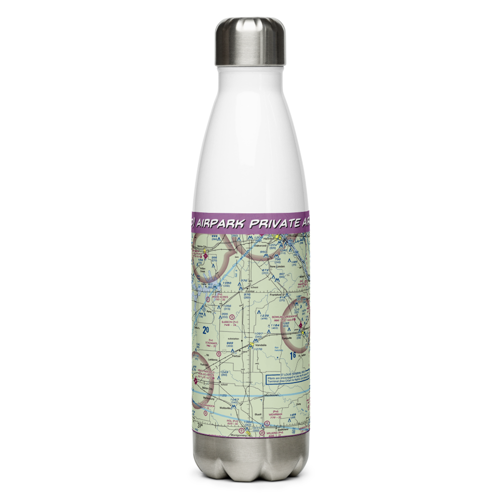 Airpark Private Airport (04MO) VFR Sectional Water Bottle 