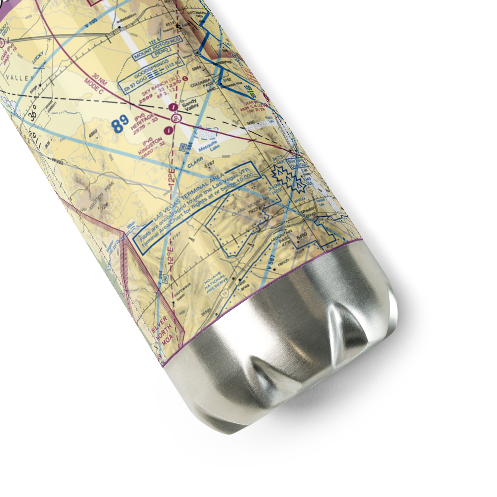 Kingston Ranch Airport (04NV) VFR Sectional Water Bottle 