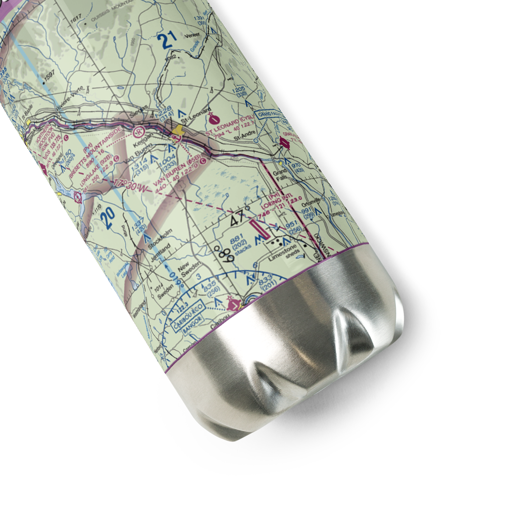 Van Buren Seaplane Base (05B) VFR Sectional Water Bottle 