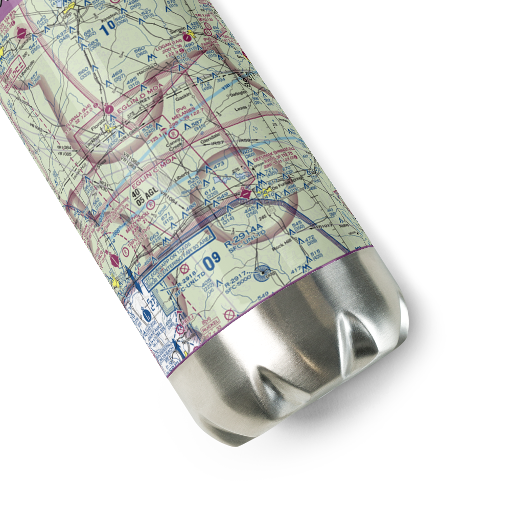 Melanie's Airport (05FA) VFR Sectional Water Bottle 
