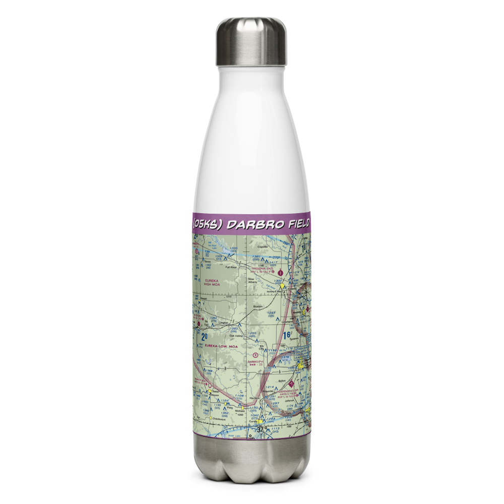 Darbro Field (05KS) VFR Sectional Water Bottle 
