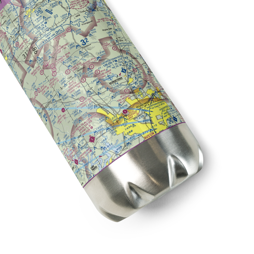 Hilde-Griff Field (05TE) VFR Sectional Water Bottle 