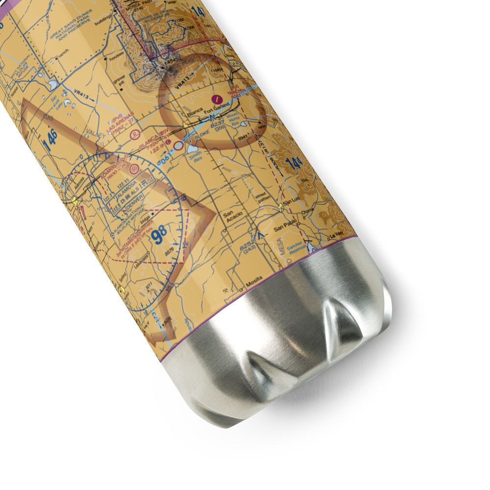 Blanca Airport (05V) VFR Sectional Water Bottle 