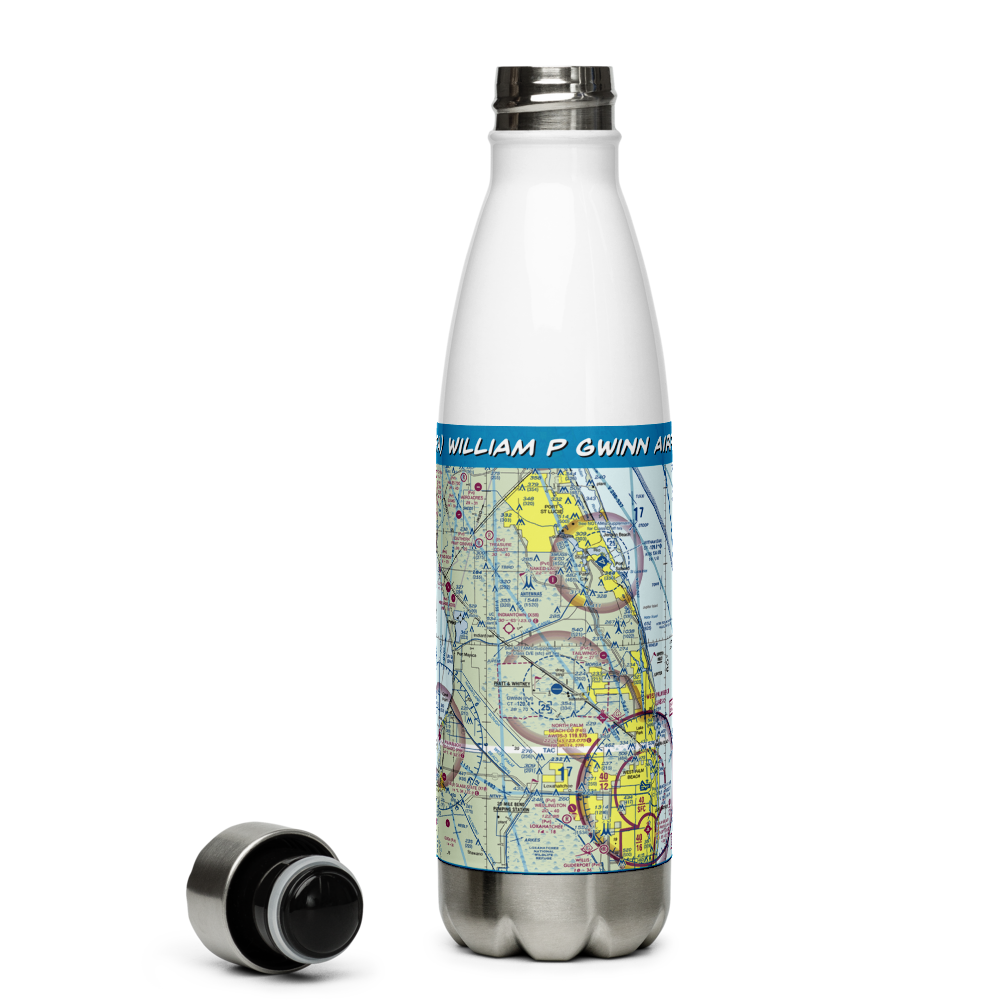 William P Gwinn Airport (06FA) VFR Sectional Water Bottle 
