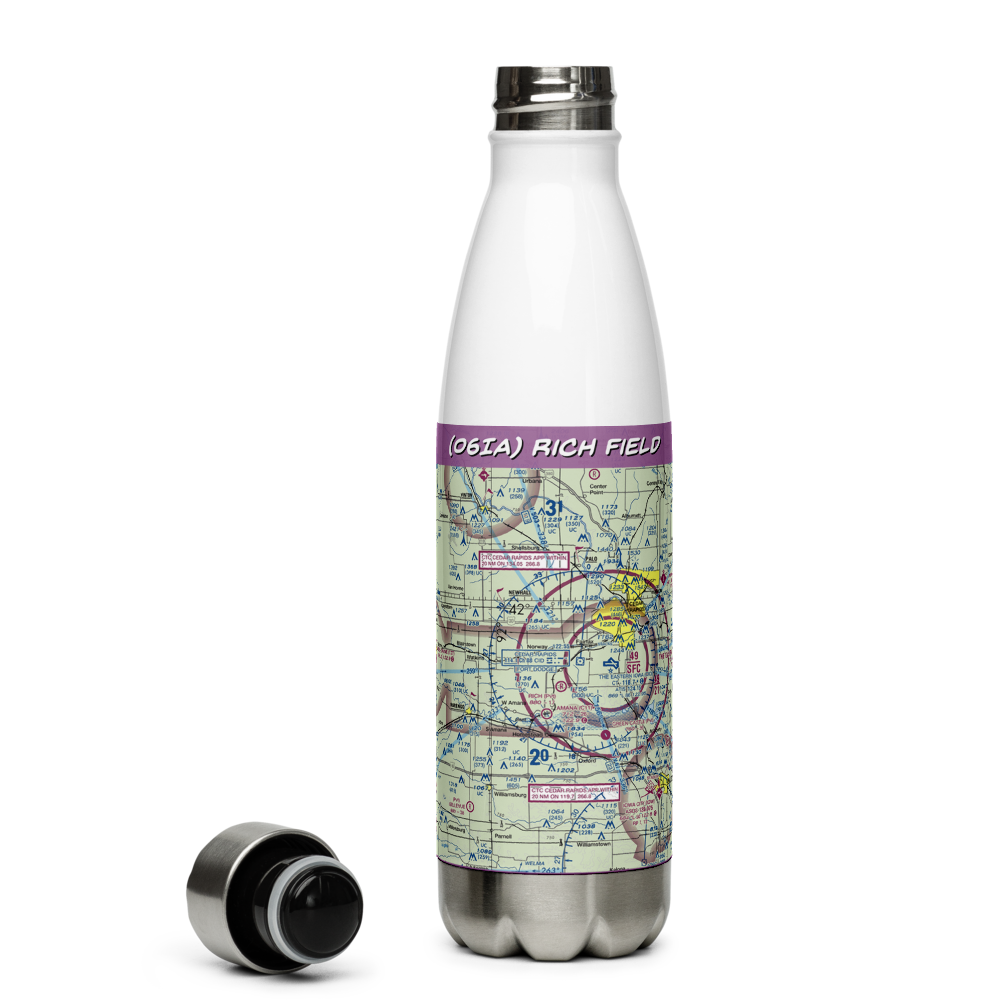 Rich Field (06IA) VFR Sectional Water Bottle 