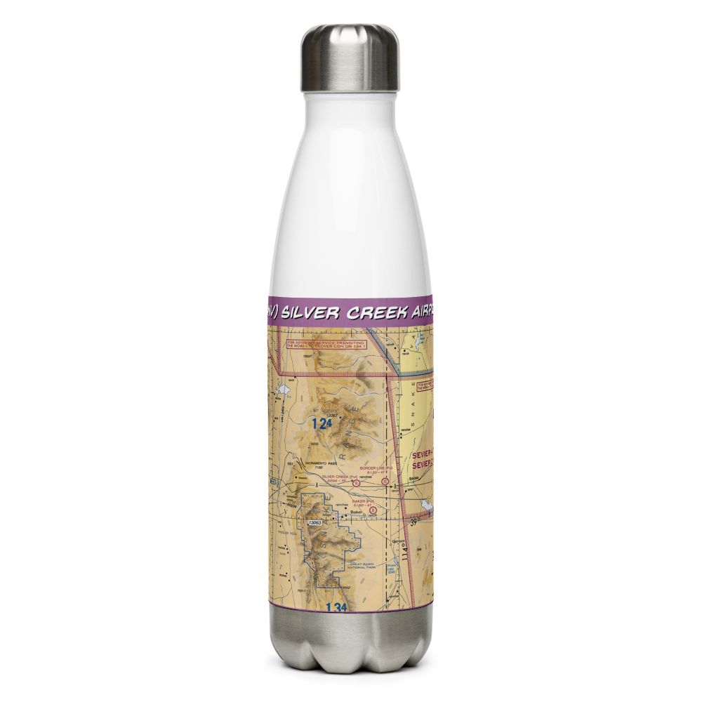 Silver Creek Airport (06NV) VFR Sectional Water Bottle 