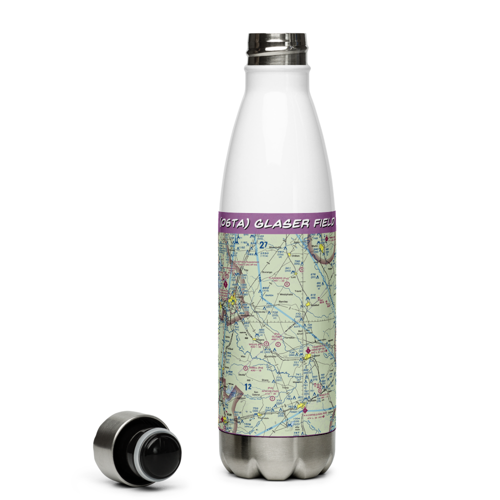 Glaser Field (06TA) VFR Sectional Water Bottle 