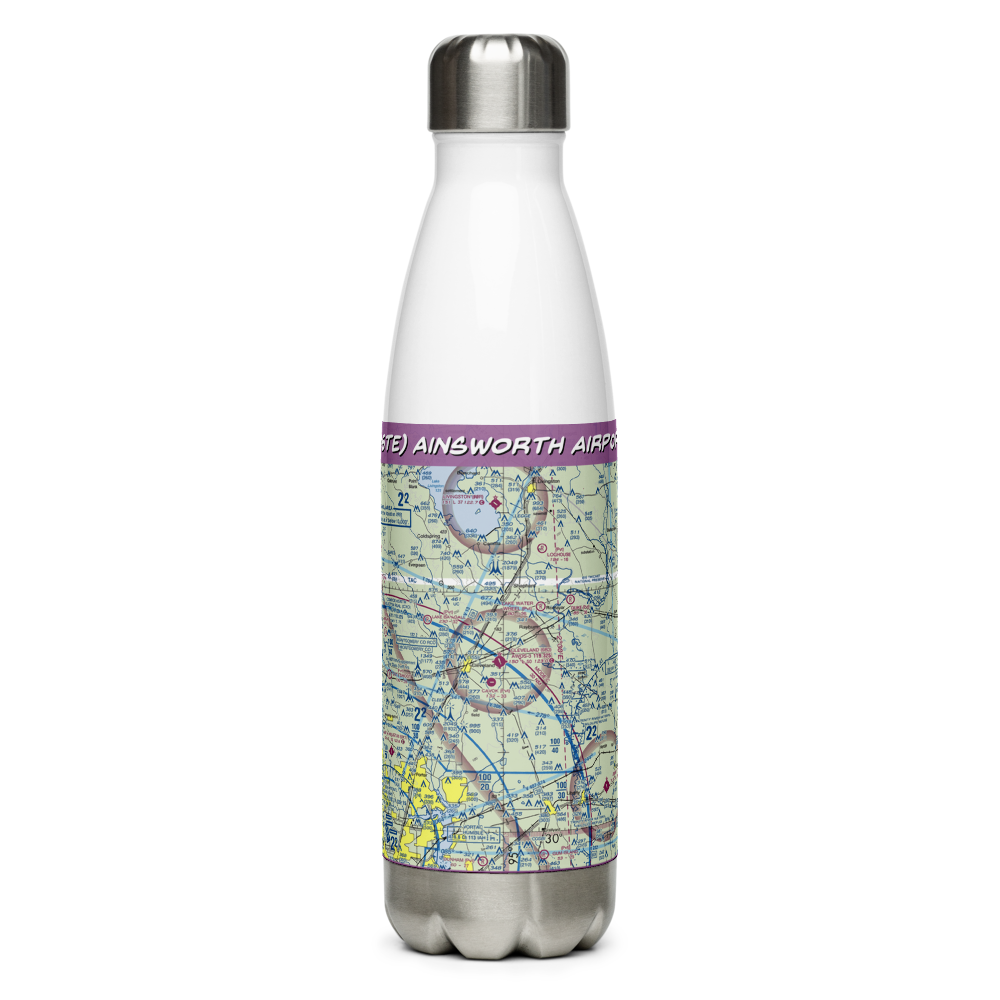 Ainsworth Airport (06TE) VFR Sectional Water Bottle 