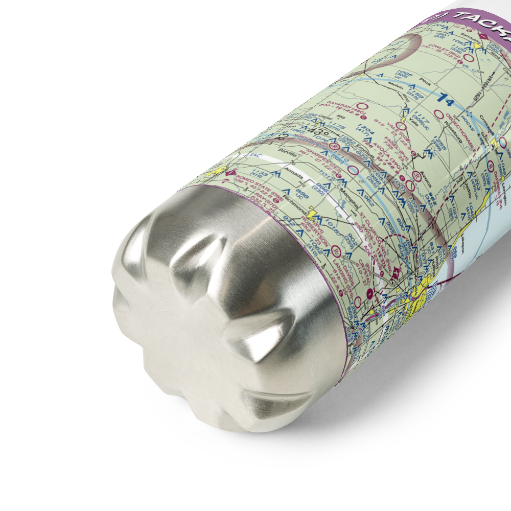 Tackaberry Airport (07D) VFR Sectional Water Bottle 