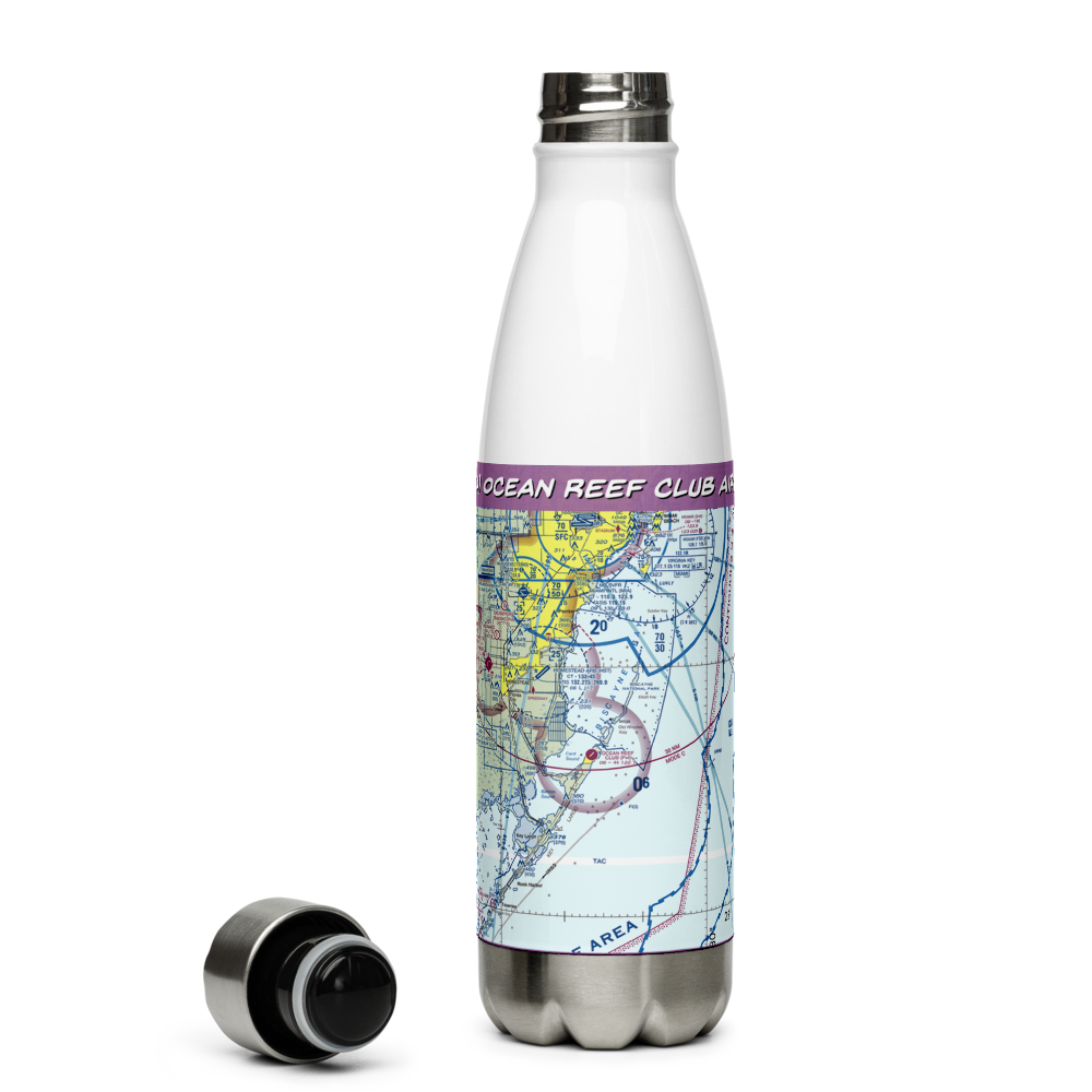 Ocean Reef Club Airport (07FA) VFR Sectional Water Bottle 