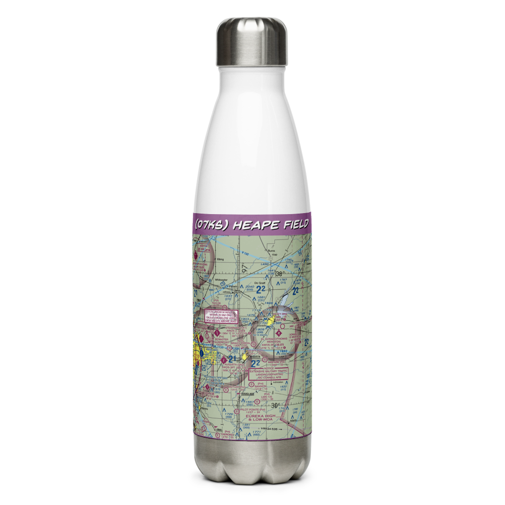 Heape Field (07KS) VFR Sectional Water Bottle 