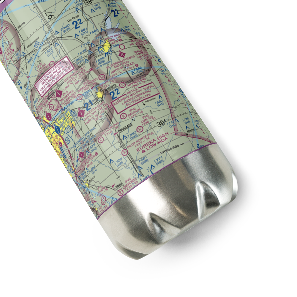 Heape Field (07KS) VFR Sectional Water Bottle 