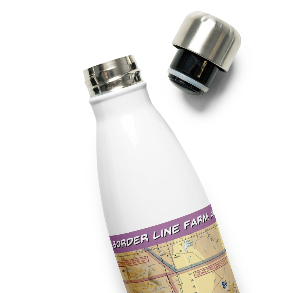 Border Line Farm Airport (07NV) VFR Sectional Water Bottle 