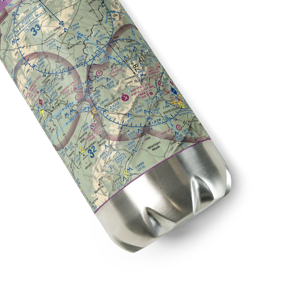 Folmar Airport (07PN) VFR Sectional Water Bottle 