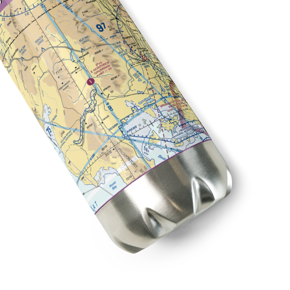 E Northrop Grumman Airport (07UT) VFR Sectional Water Bottle 