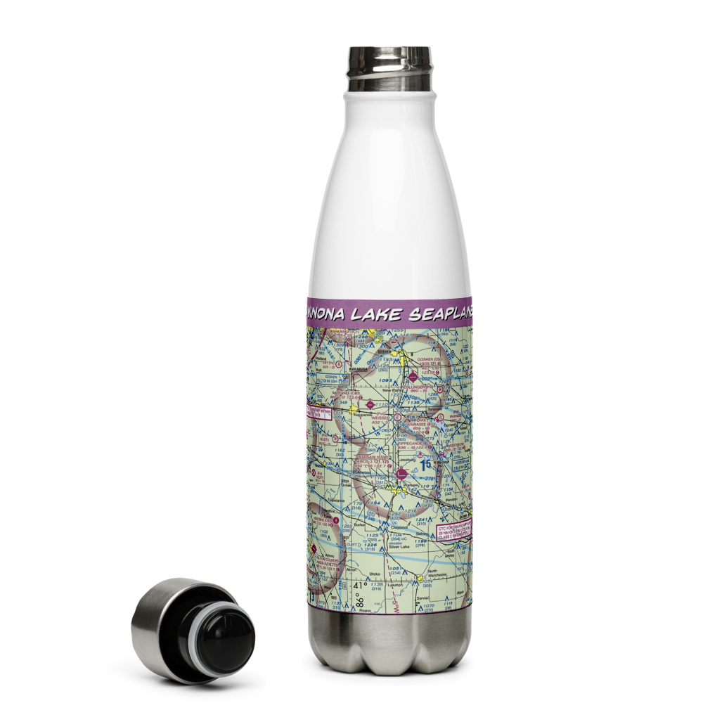 Winona Lake Seaplane Base (02D) VFR Sectional Water Bottle 