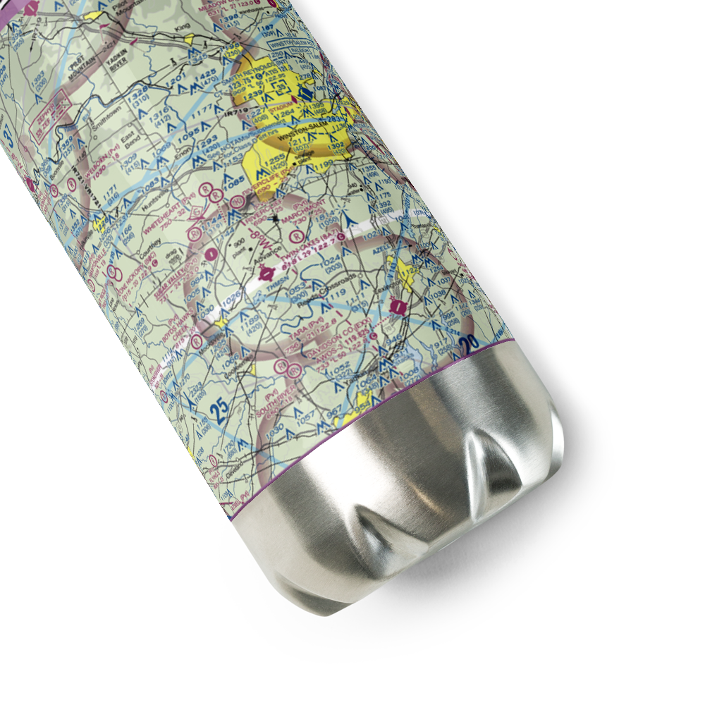 Whiteheart Farm Airport (08NC) VFR Sectional Water Bottle 