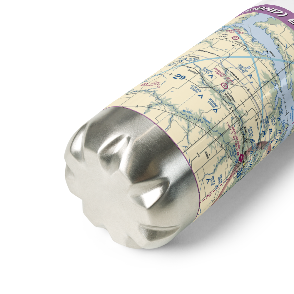 Brecht Strip (08ND) VFR Sectional Water Bottle 