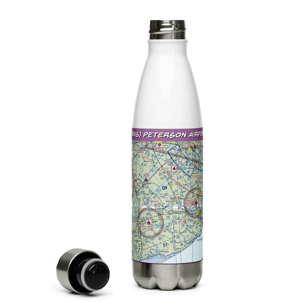 Peterson Airport (08XS) VFR Sectional Water Bottle 