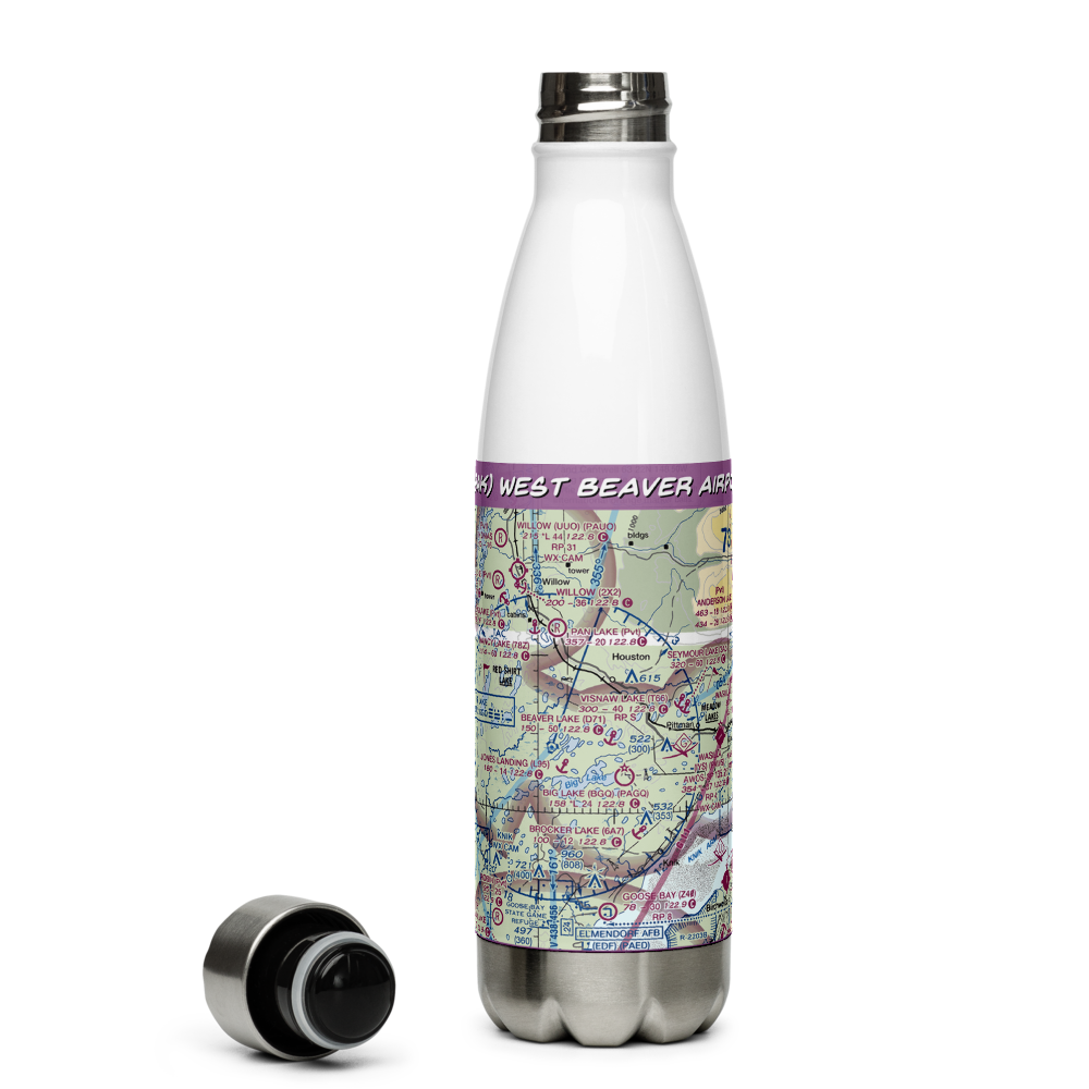West Beaver Airport (09AK) VFR Sectional Water Bottle 