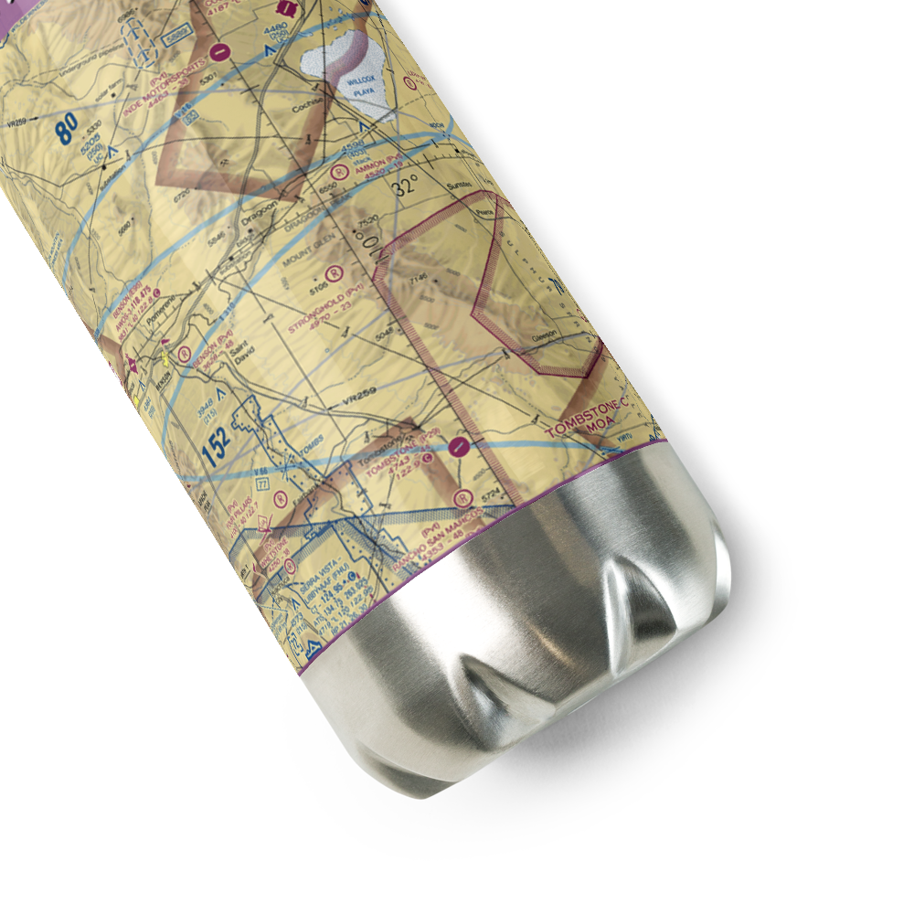Stronghold Airport (09AZ) VFR Sectional Water Bottle 