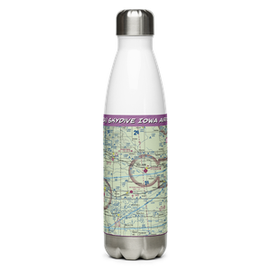 Skydive Iowa Airport (09IA) VFR Sectional Water Bottle