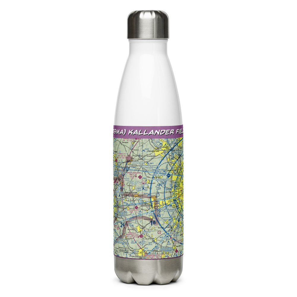 Kallander Field (09MA) VFR Sectional Water Bottle 