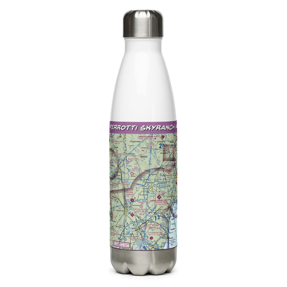 Perrotti Skyranch Airfield (09ME) VFR Sectional Water Bottle 