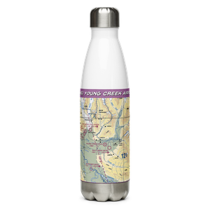 Young Creek Airport (0AK5) VFR Sectional Water Bottle