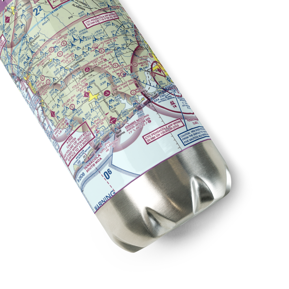 Resort Airport (0AL1) VFR Sectional Water Bottle 