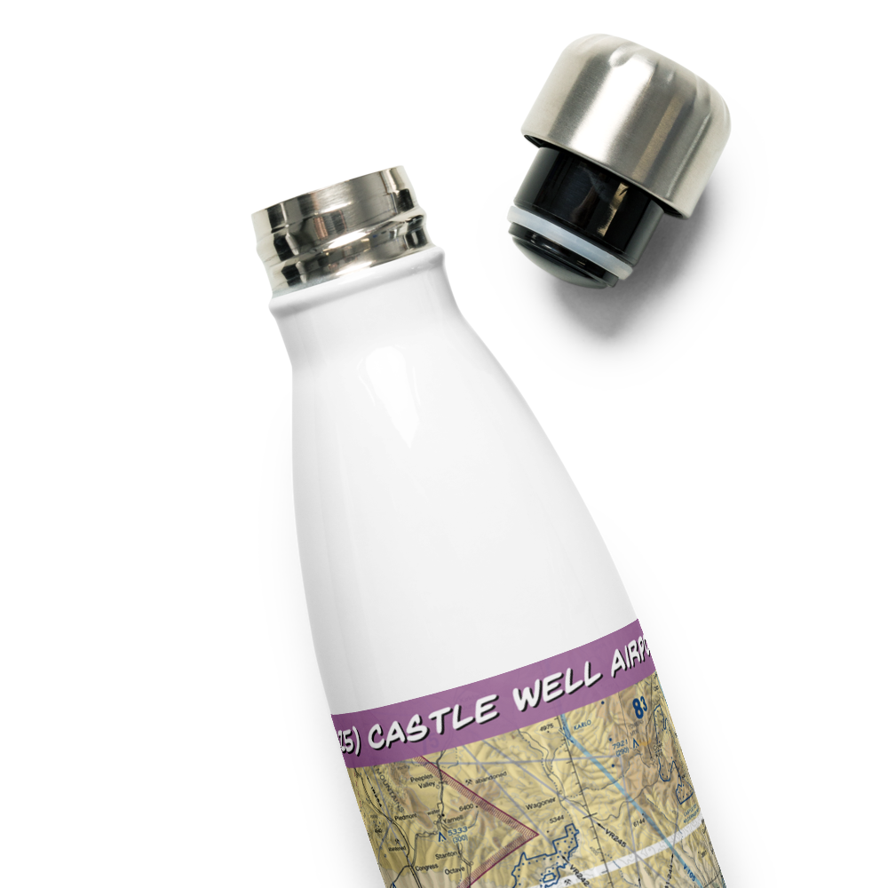Castle Well Airport (0AZ5) VFR Sectional Water Bottle 