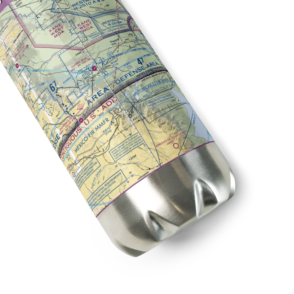 Emory Ranch Airport (0CA6) VFR Sectional Water Bottle 