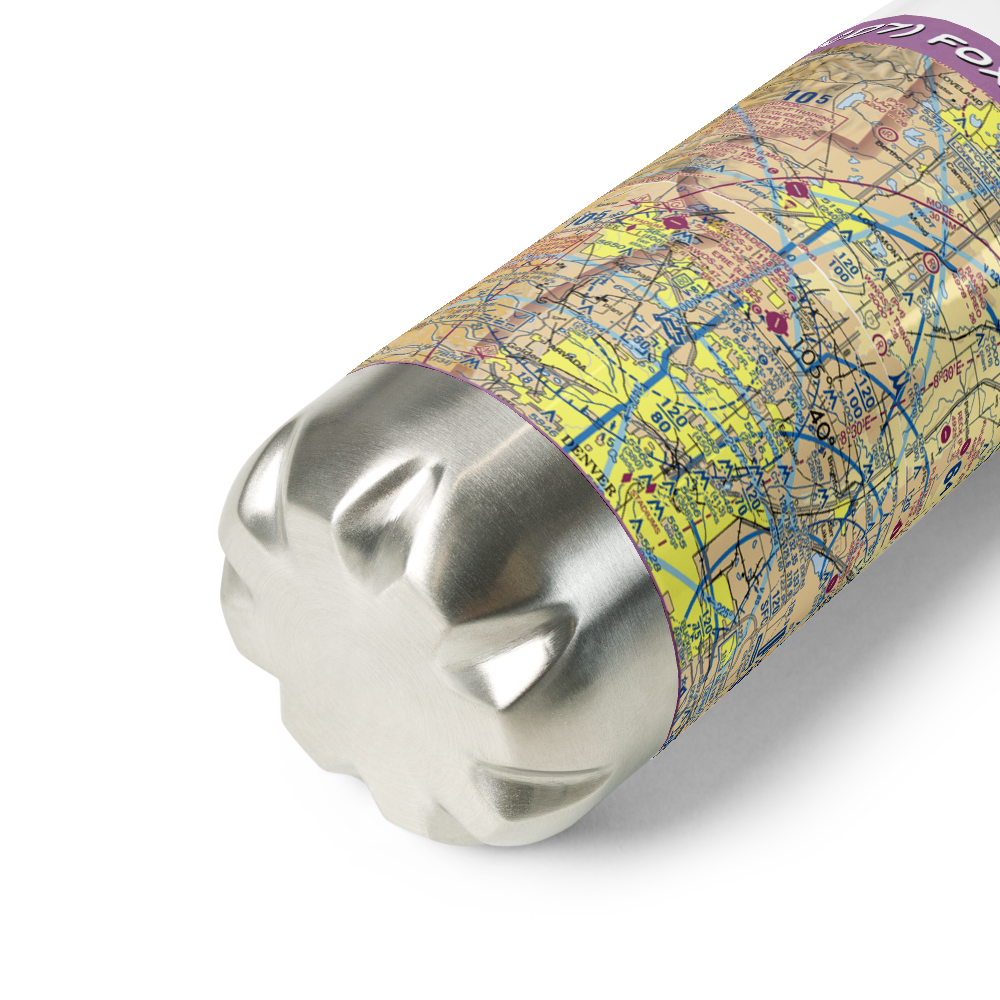 Fox Hole Airport (0CD7) VFR Sectional Water Bottle 