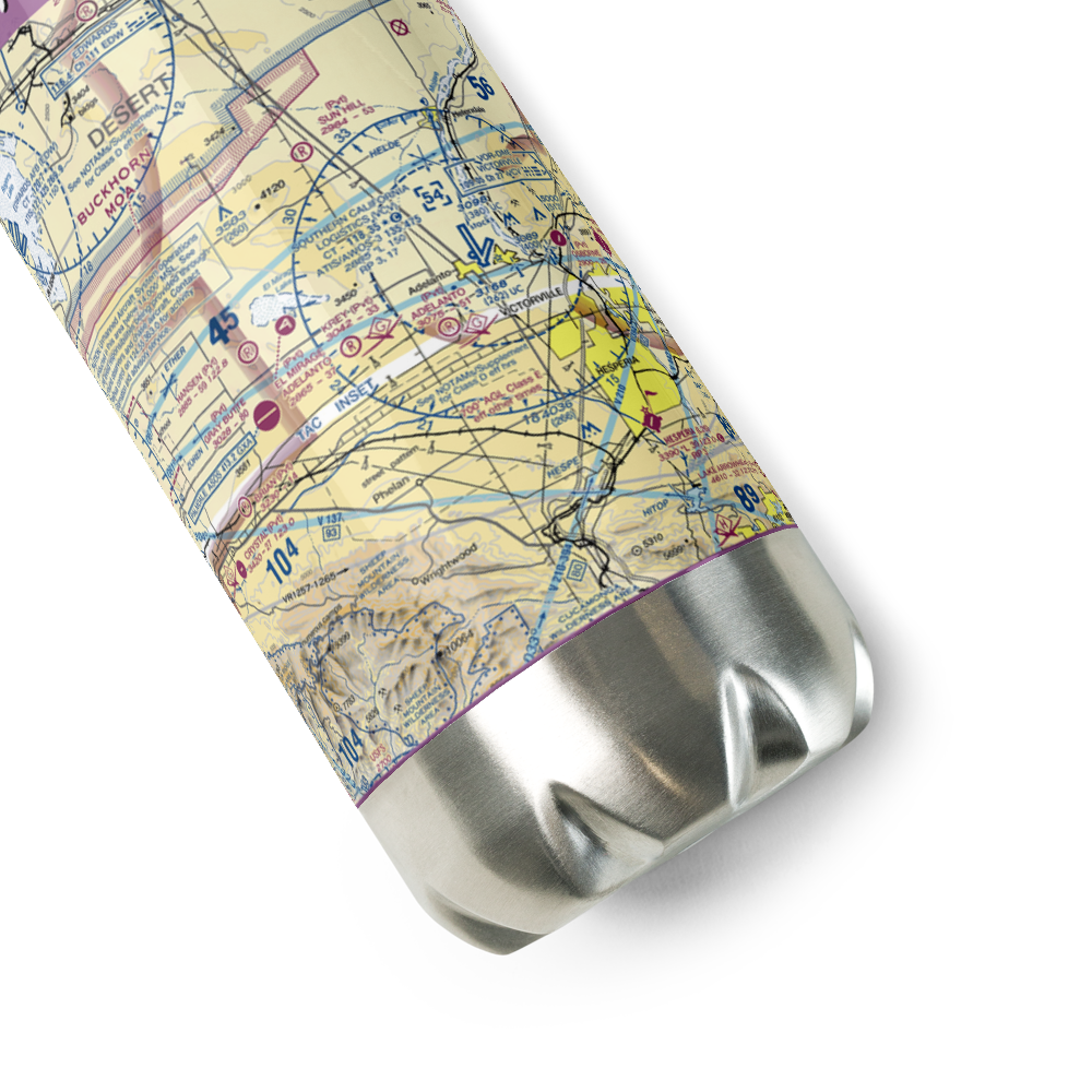 Krey Field Airport (0CL1) VFR Sectional Water Bottle 