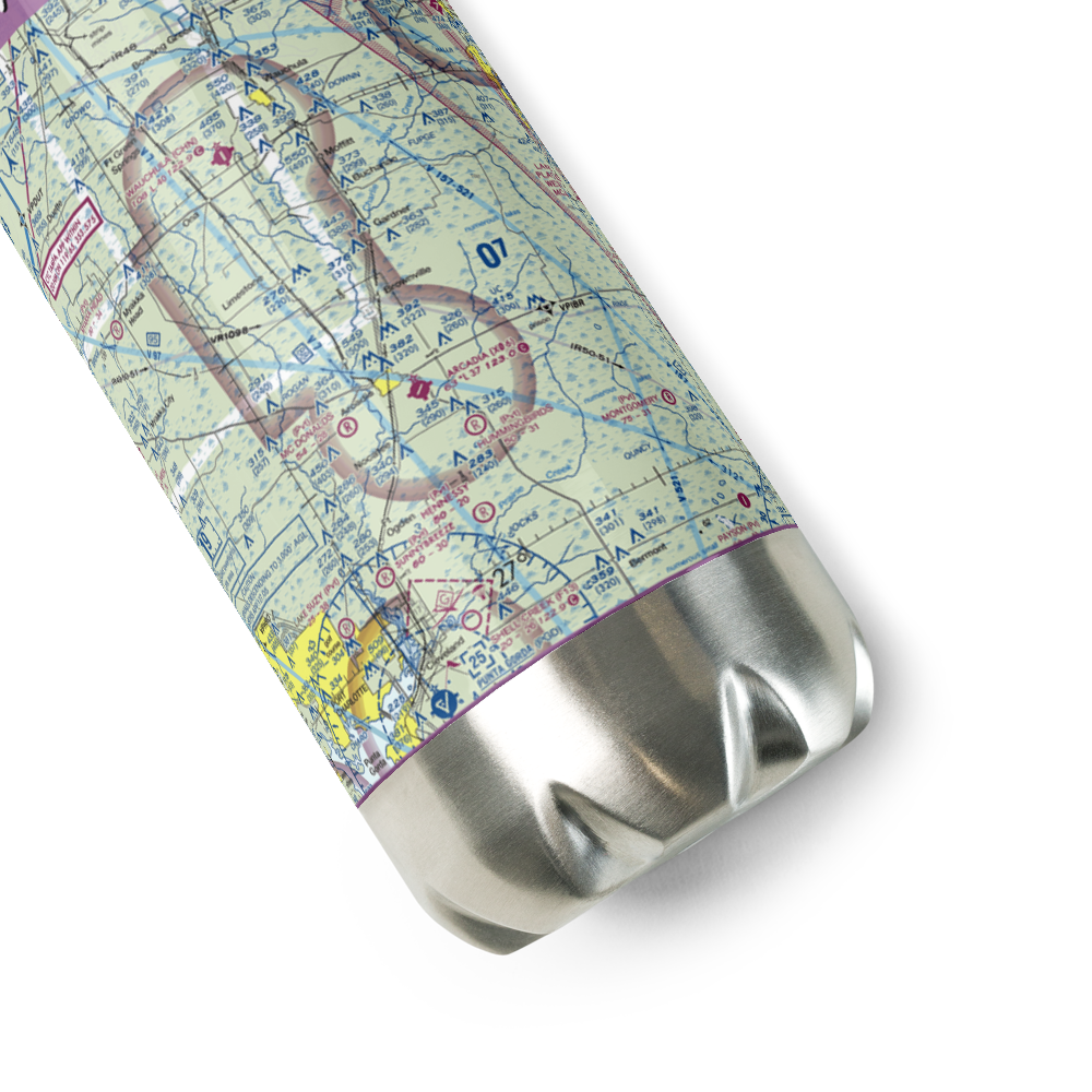 Ott's Landing Airport (0FA1) VFR Sectional Water Bottle 