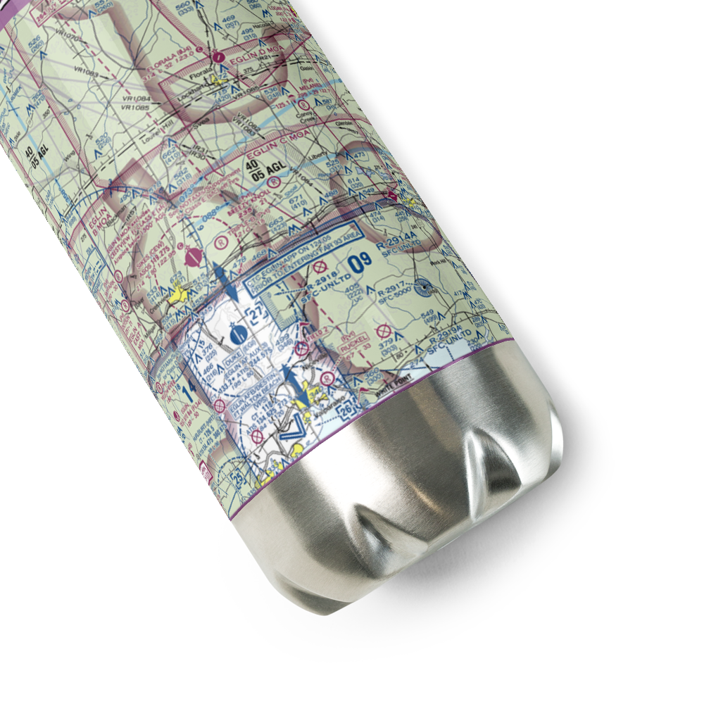 Breezy Knoll Airport (0FD5) VFR Sectional Water Bottle 