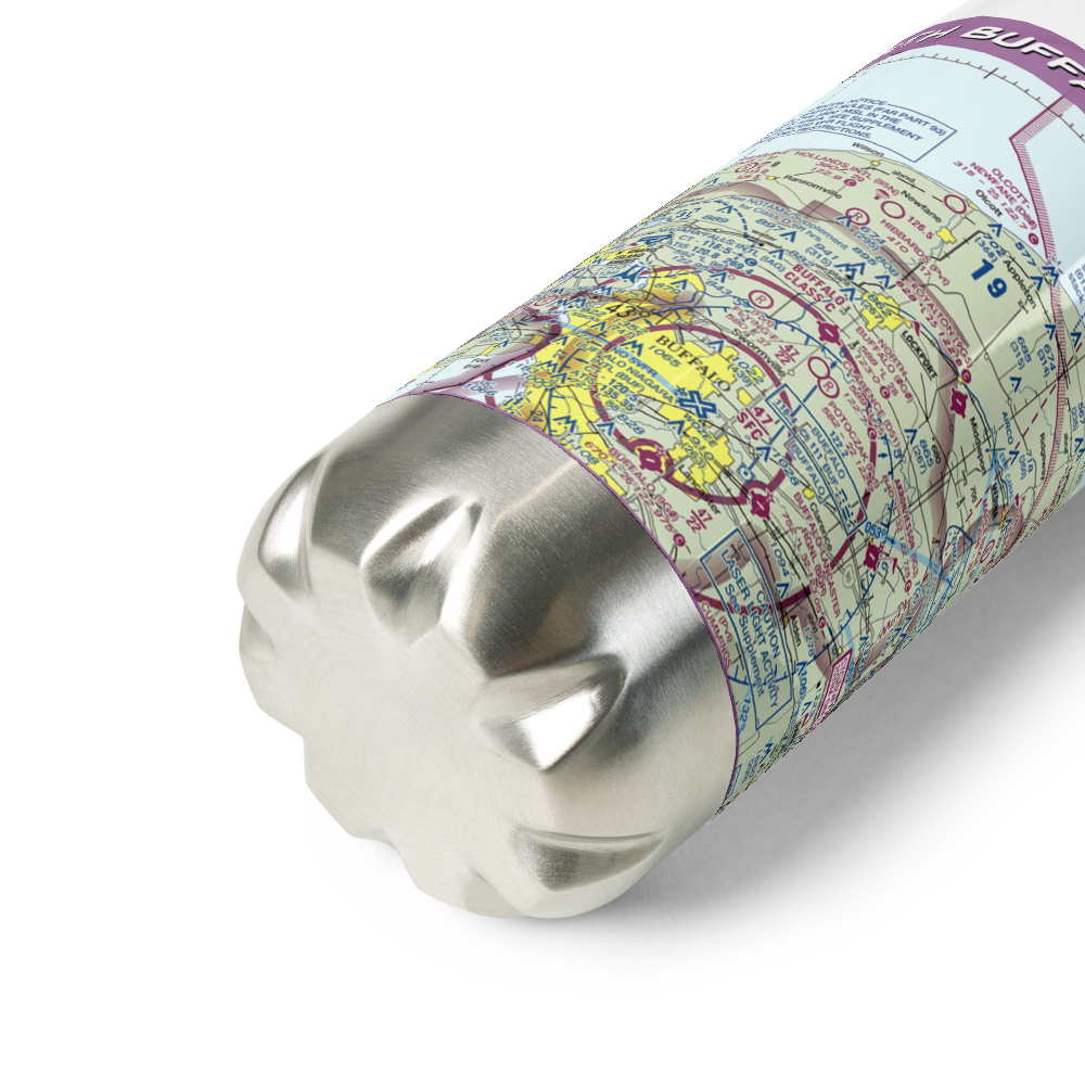 North Buffalo Suburban Airport (0G0) VFR Sectional Water Bottle 