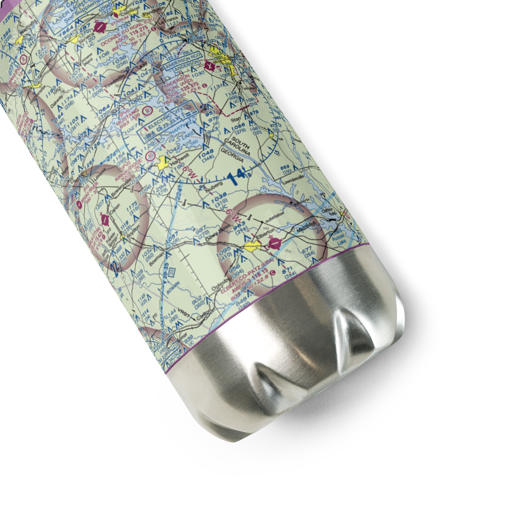 Airnautique, Inc. Airport (0GA2) VFR Sectional Water Bottle 