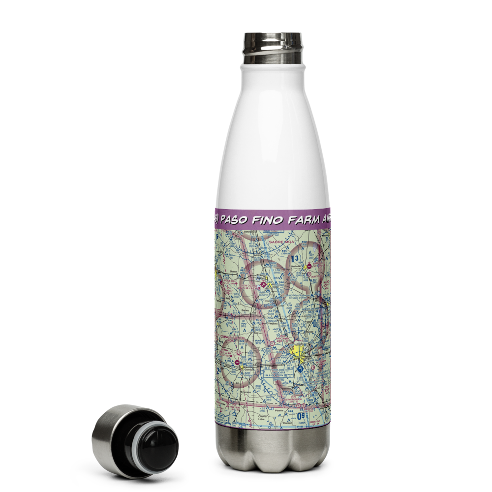 Paso Fino Farm Airport (0GA8) VFR Sectional Water Bottle 