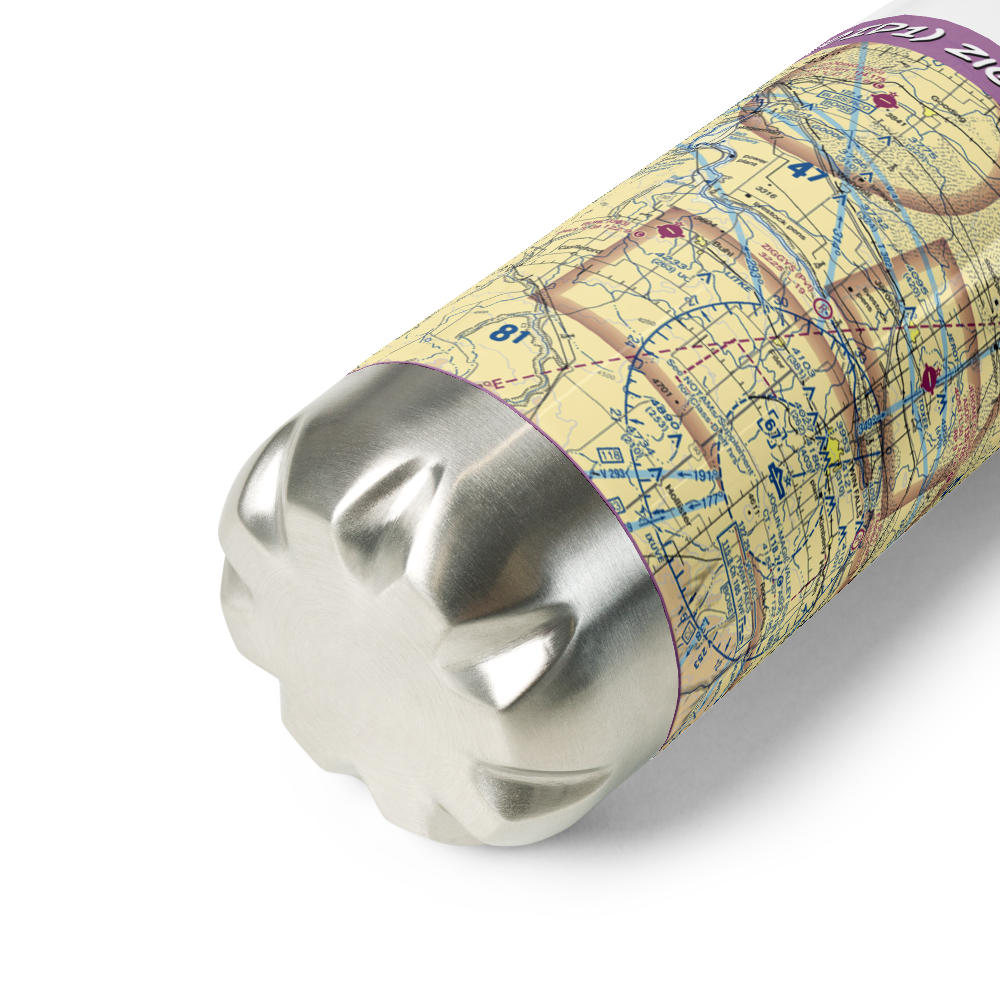 Ziggy's Airport (0ID1) VFR Sectional Water Bottle 