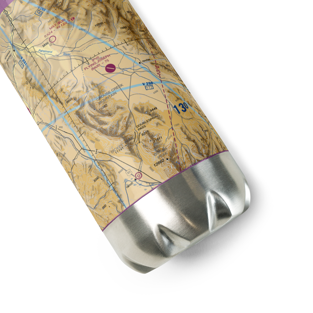 Flying Joseph Ranch Airport (0ID2) VFR Sectional Water Bottle 