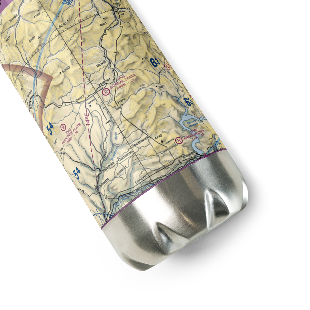 Corral Creek Airport (0ID9) VFR Sectional Water Bottle 