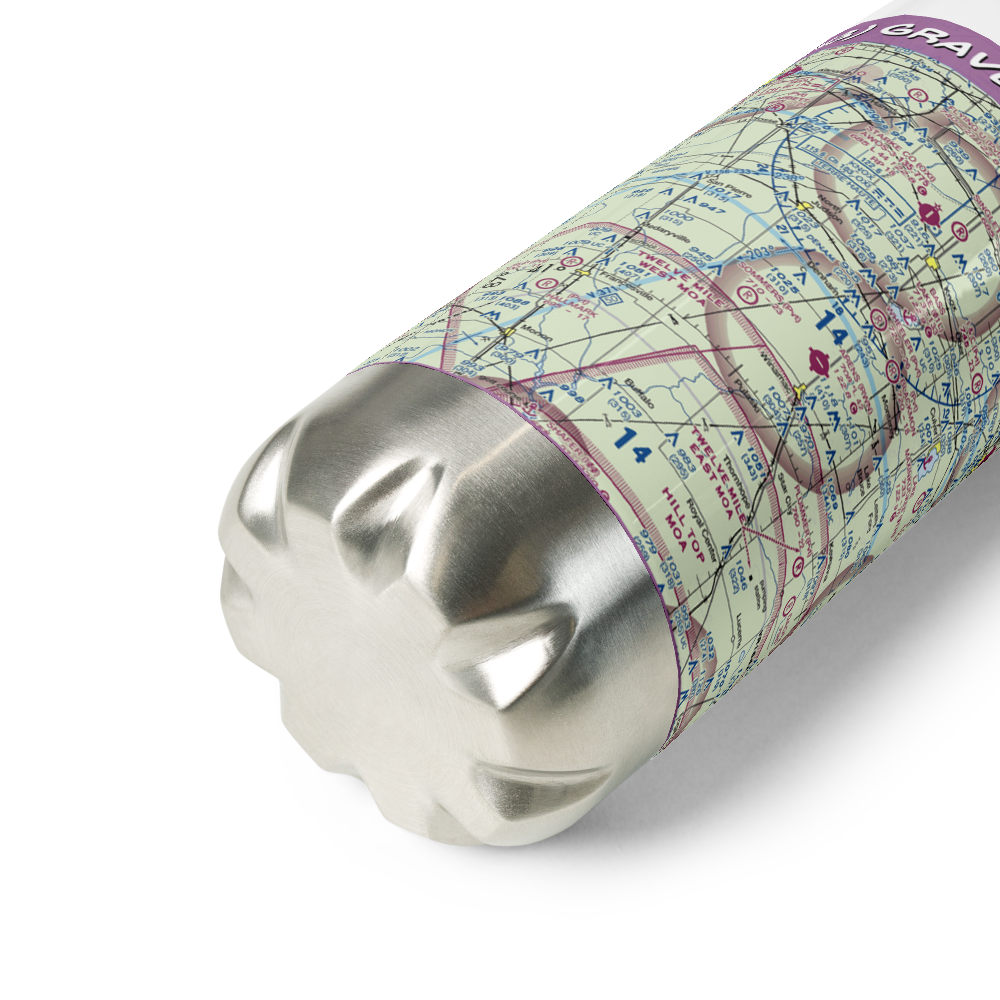Graves Landing Strip (0IN3) VFR Sectional Water Bottle 