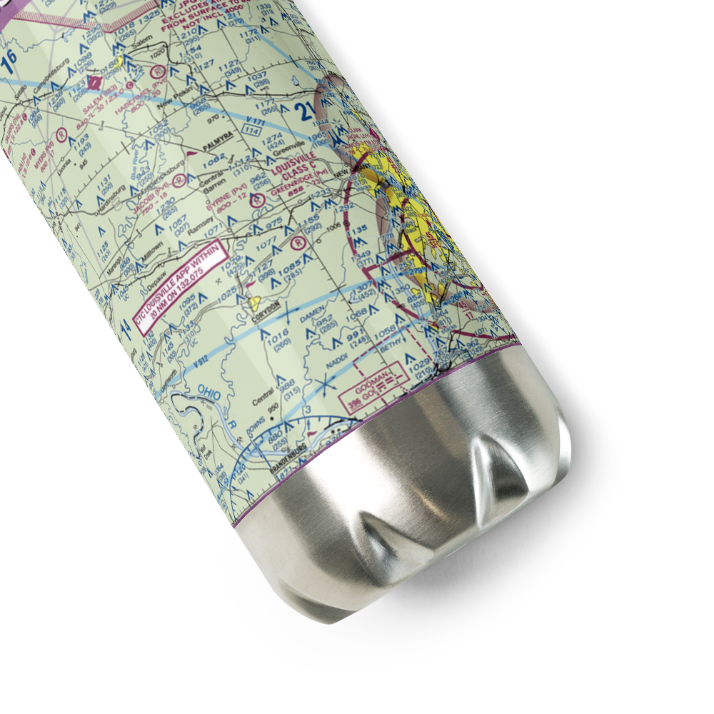 Byrne Field (0IN5) VFR Sectional Water Bottle 