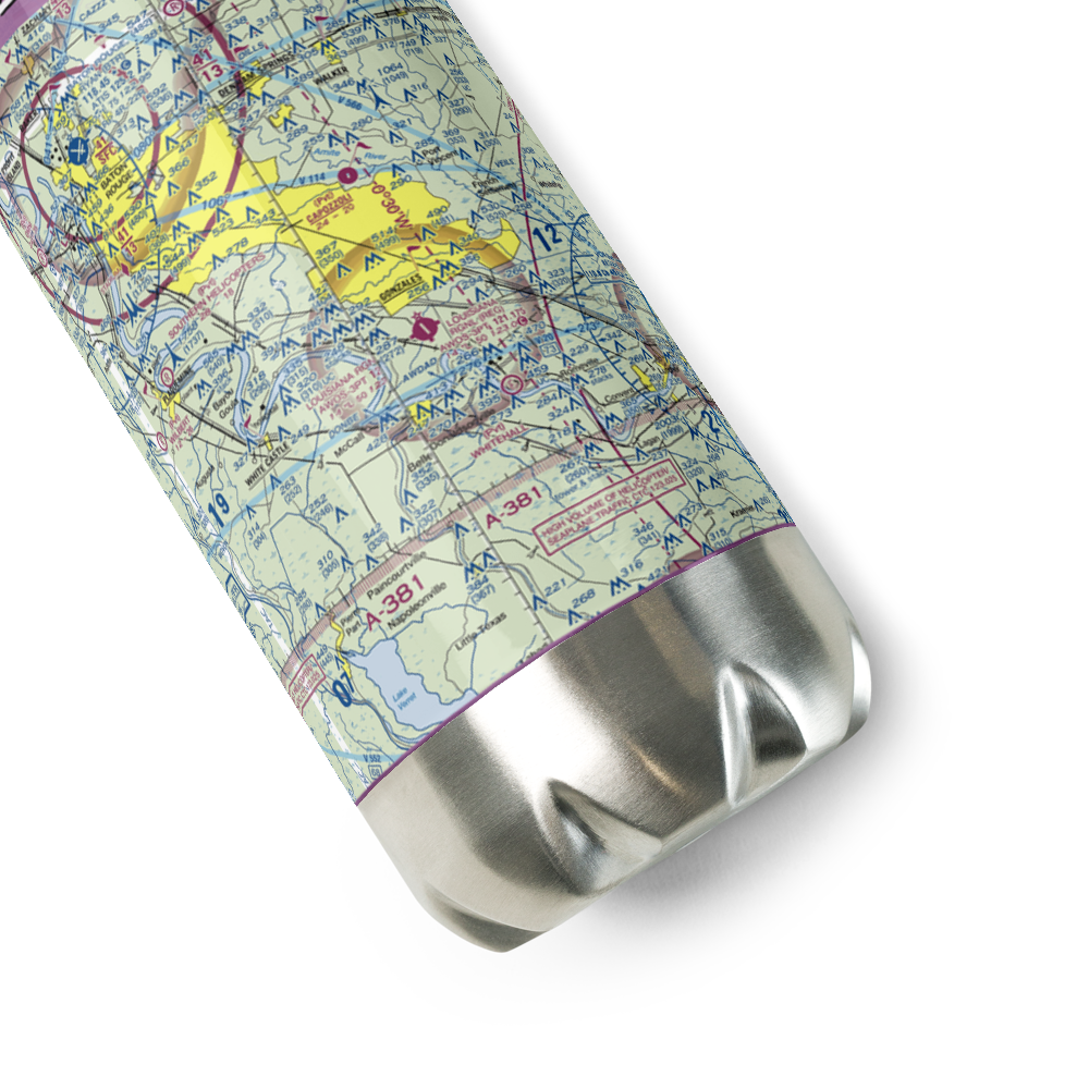 Double H Ranch Airport (0LA1) VFR Sectional Water Bottle 